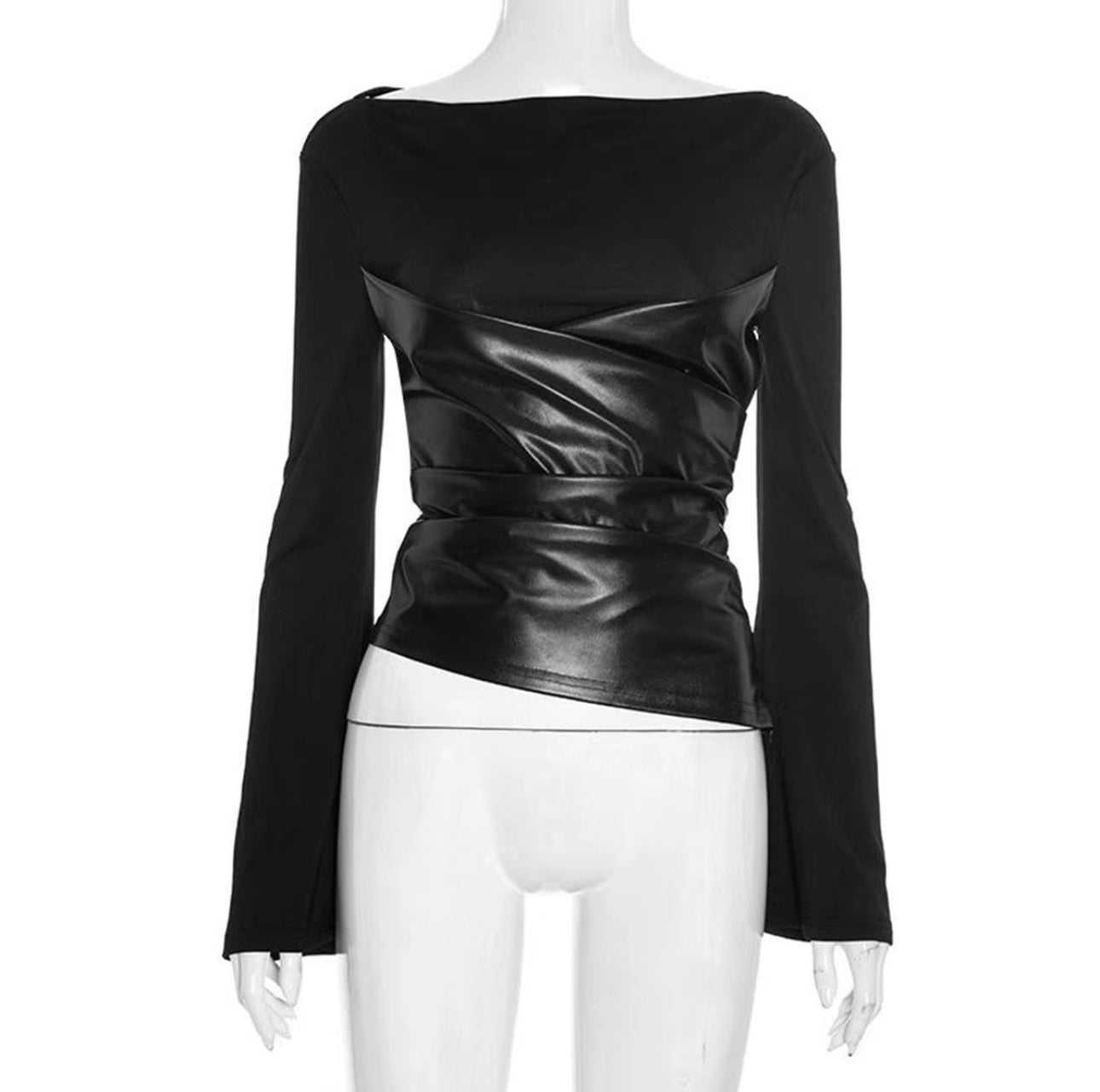 Giovanni Leather Top