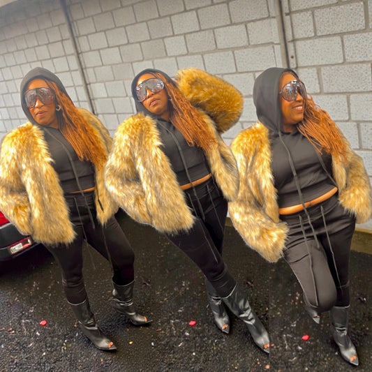 Mary J Inspired Fur Coat