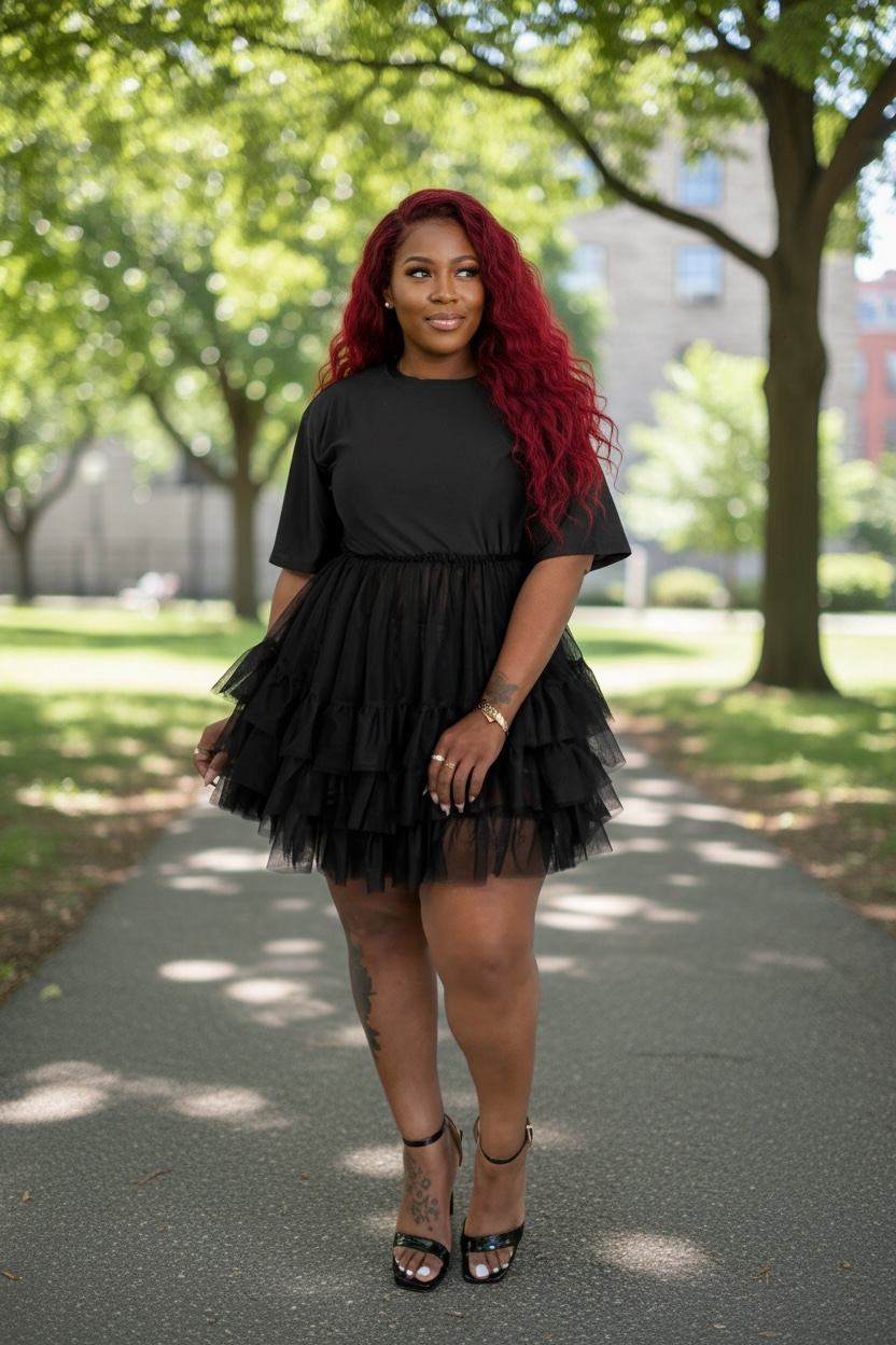 Black Ballerina Top/ Dress