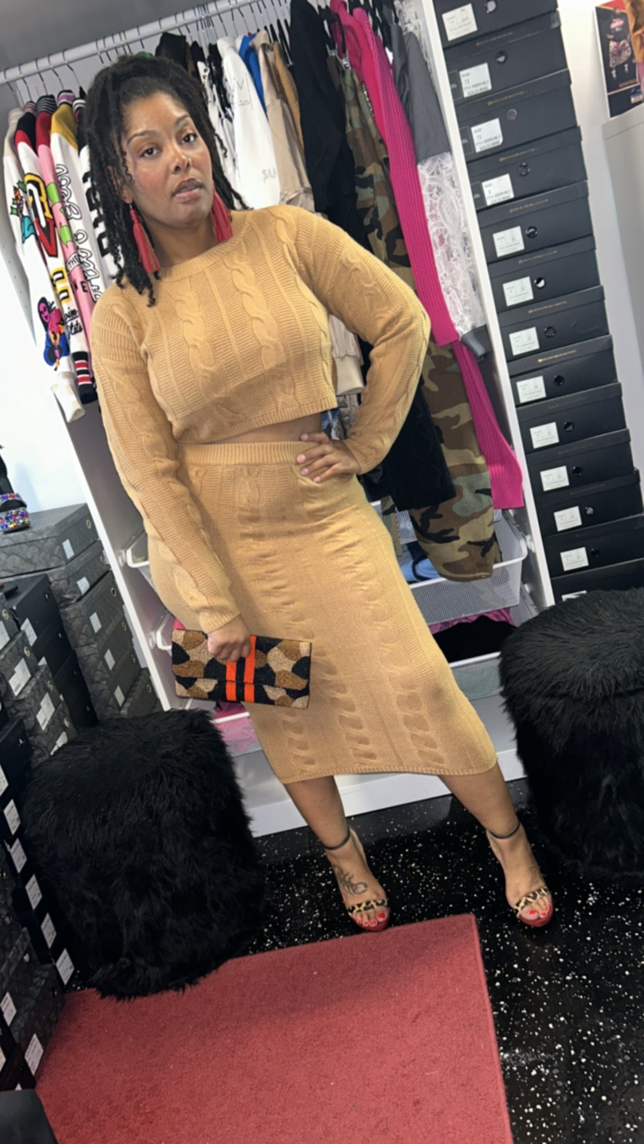 Brown Sugar 2 Piece Sweater Dress Set – Vidia's Closet Brown Sugar 2 Piece Sweater Dress Set – Vidia's Closet