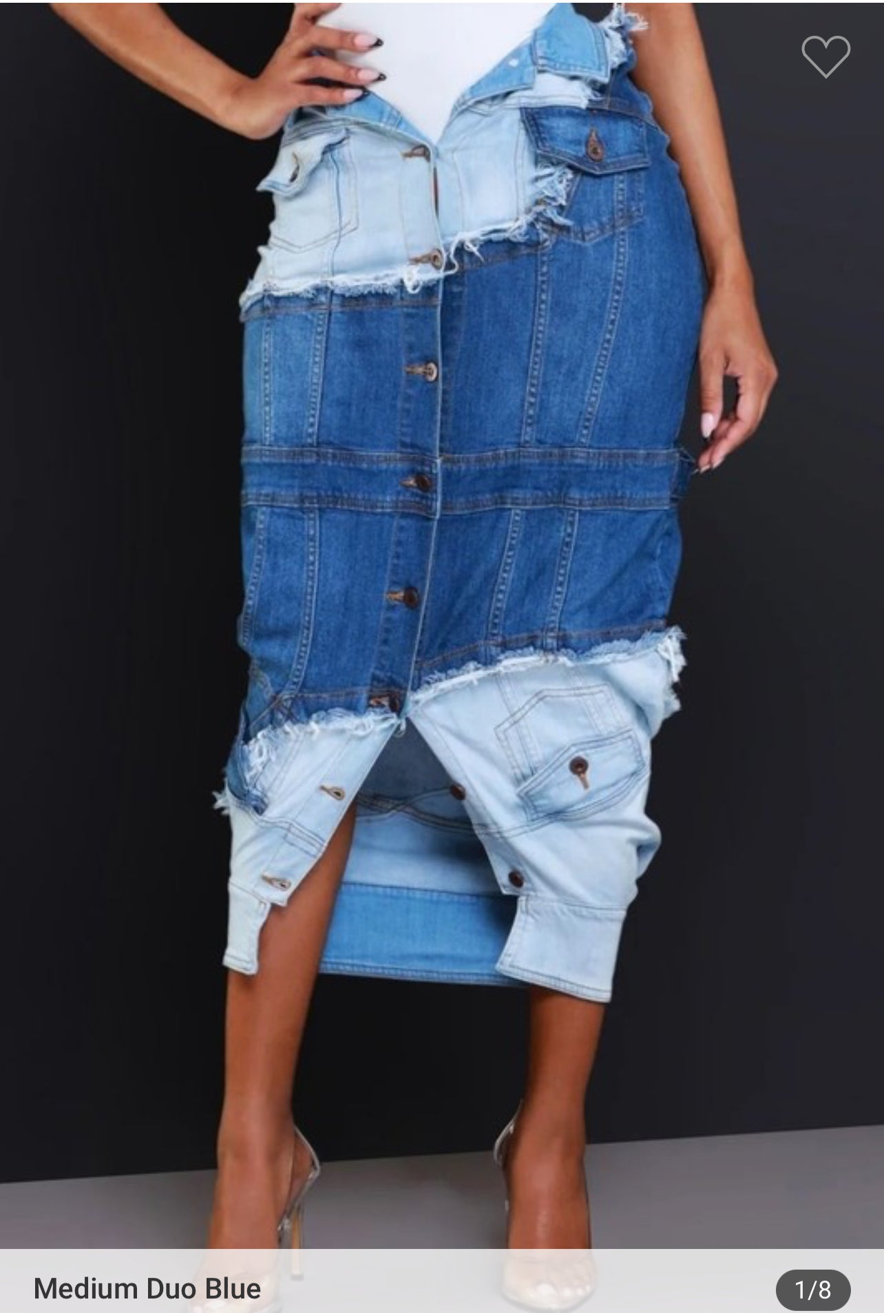 Duo Give It To Me Denim Skirt