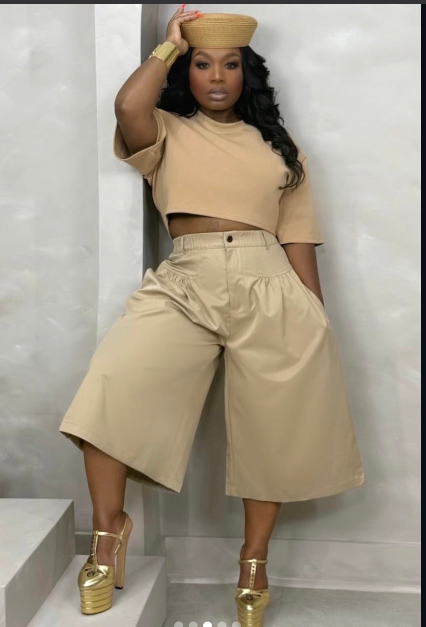 Tatum Luxe Gathered Yoke Culottes