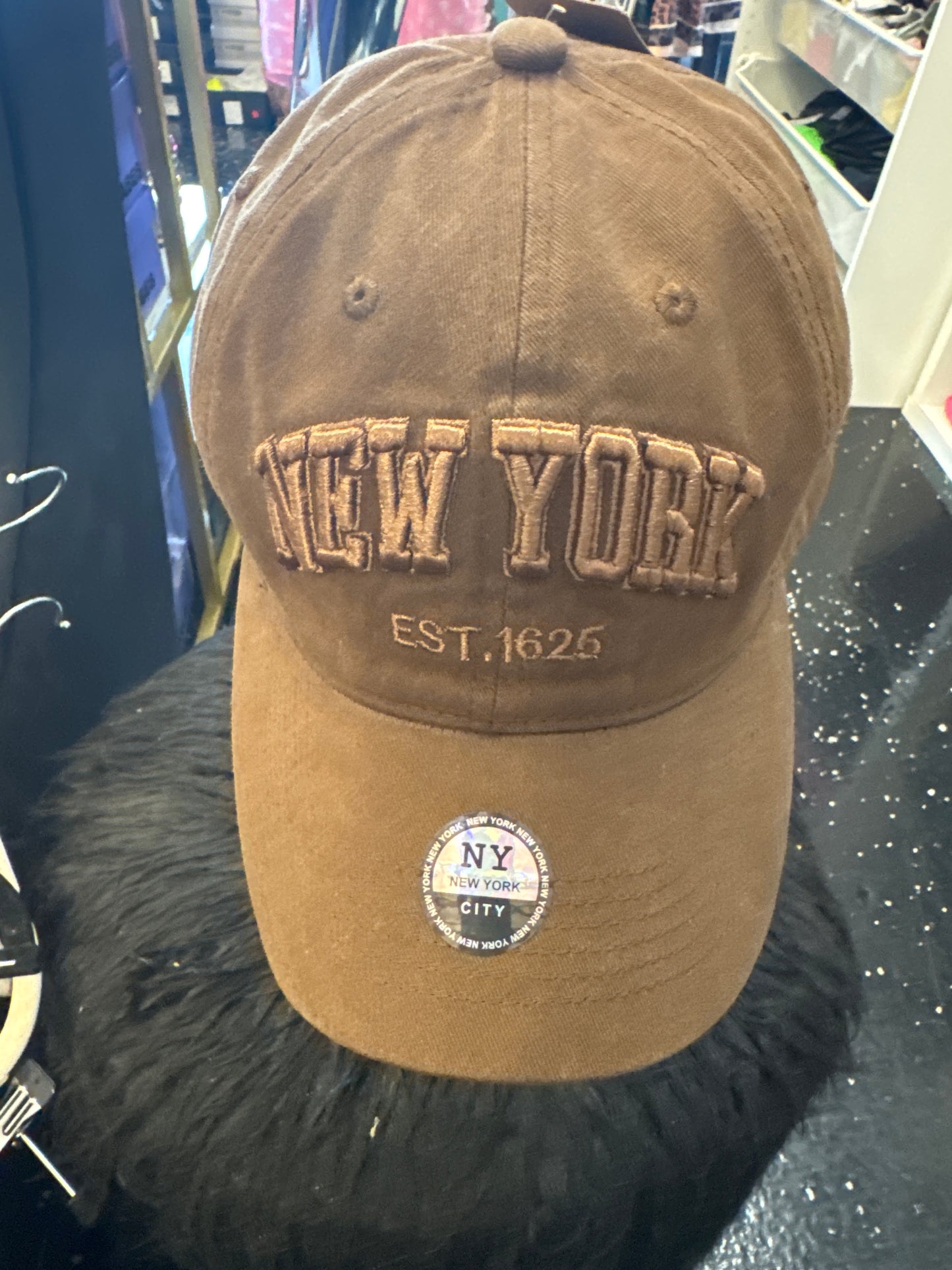 New York Baseball Cap (Brown)