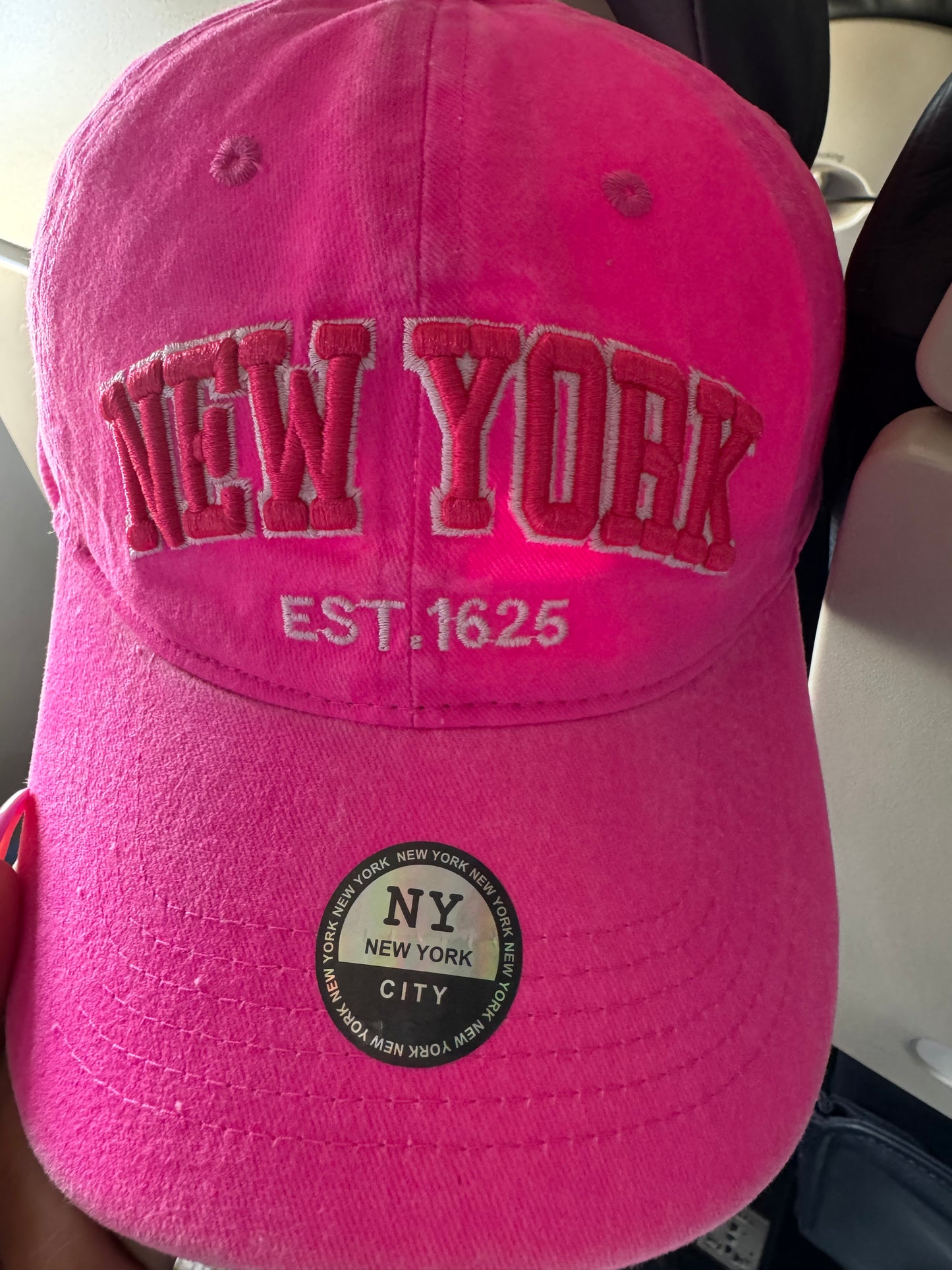 Bubblegum Pink New York Baseball Cap