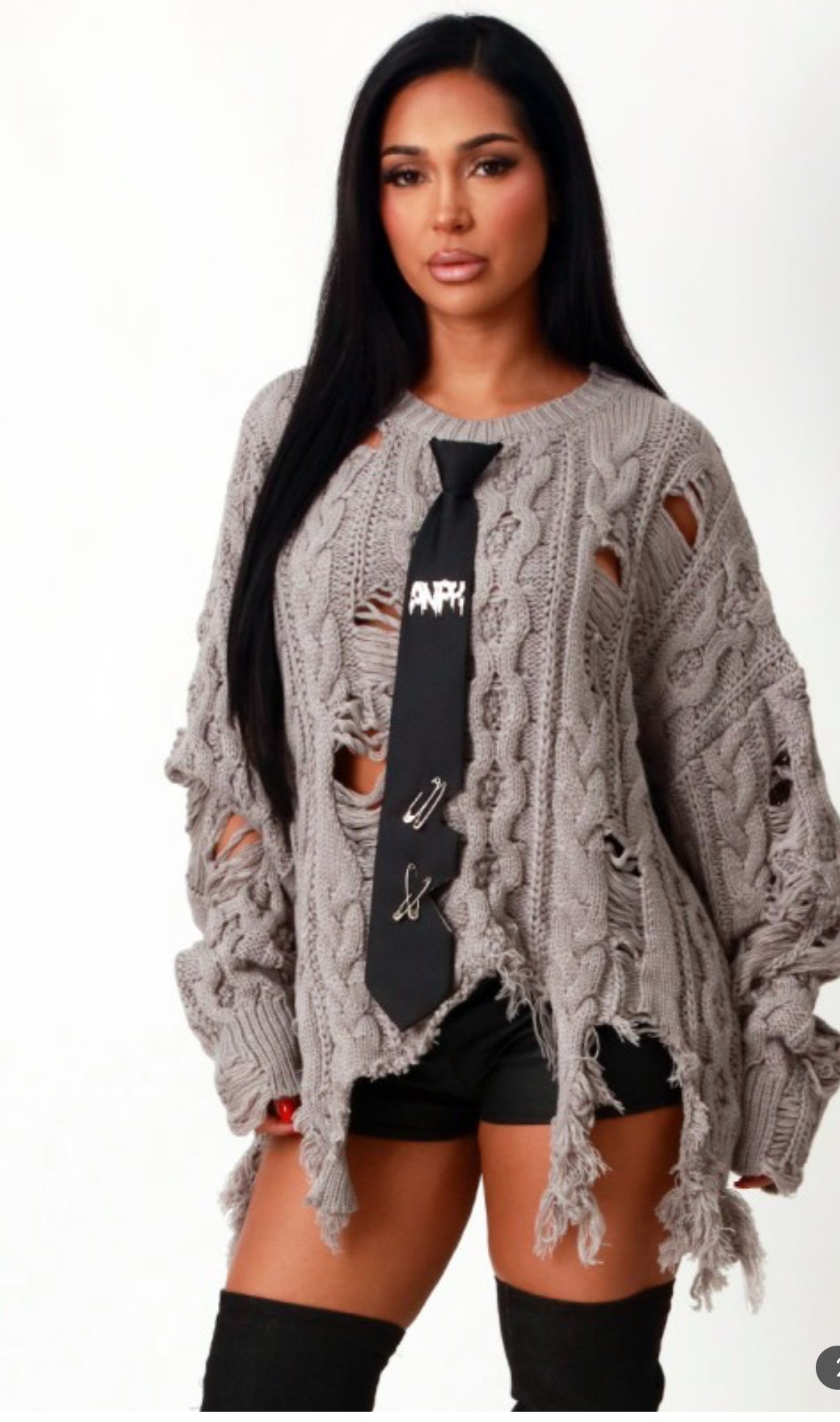 Mia Distressed Sweater