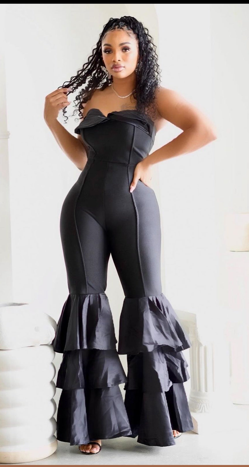 Tracy Ellis Ross Ruffled Jumpsuit
