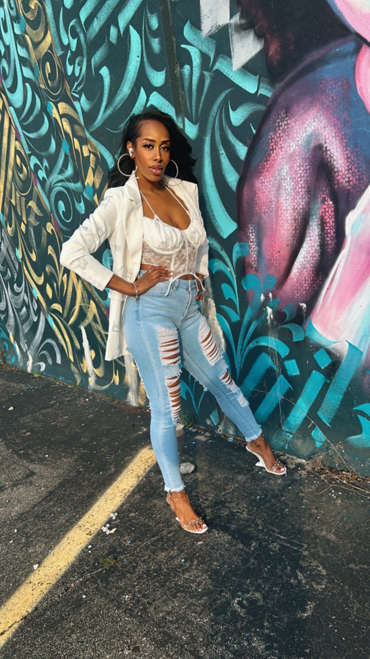 Girls Best Distress Jeans