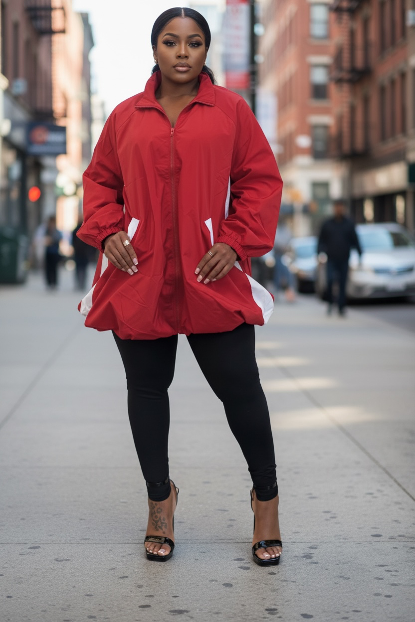 Retro Windbreaker Dress
