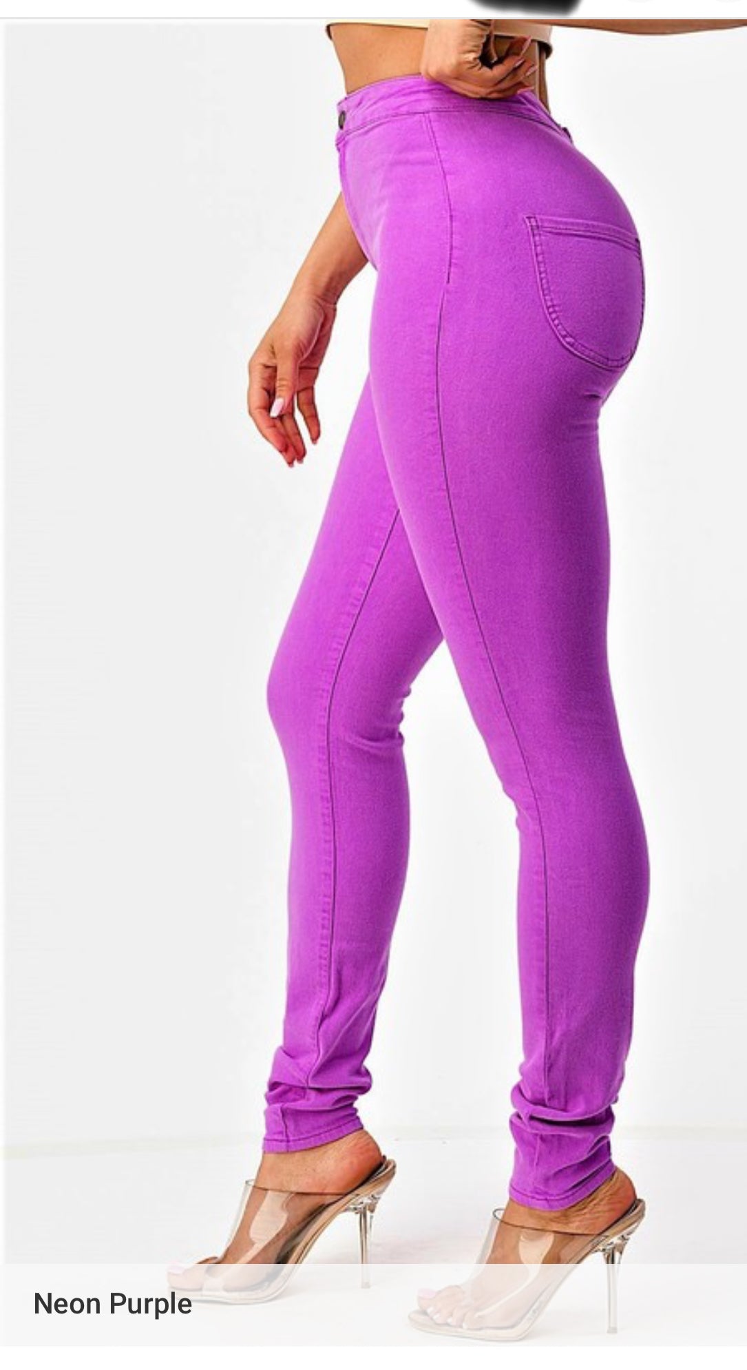 Cali  Girl Neon Purple Jeans