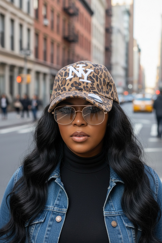 Girls Of The Wild NY Leopard Baseball cap (Brown)