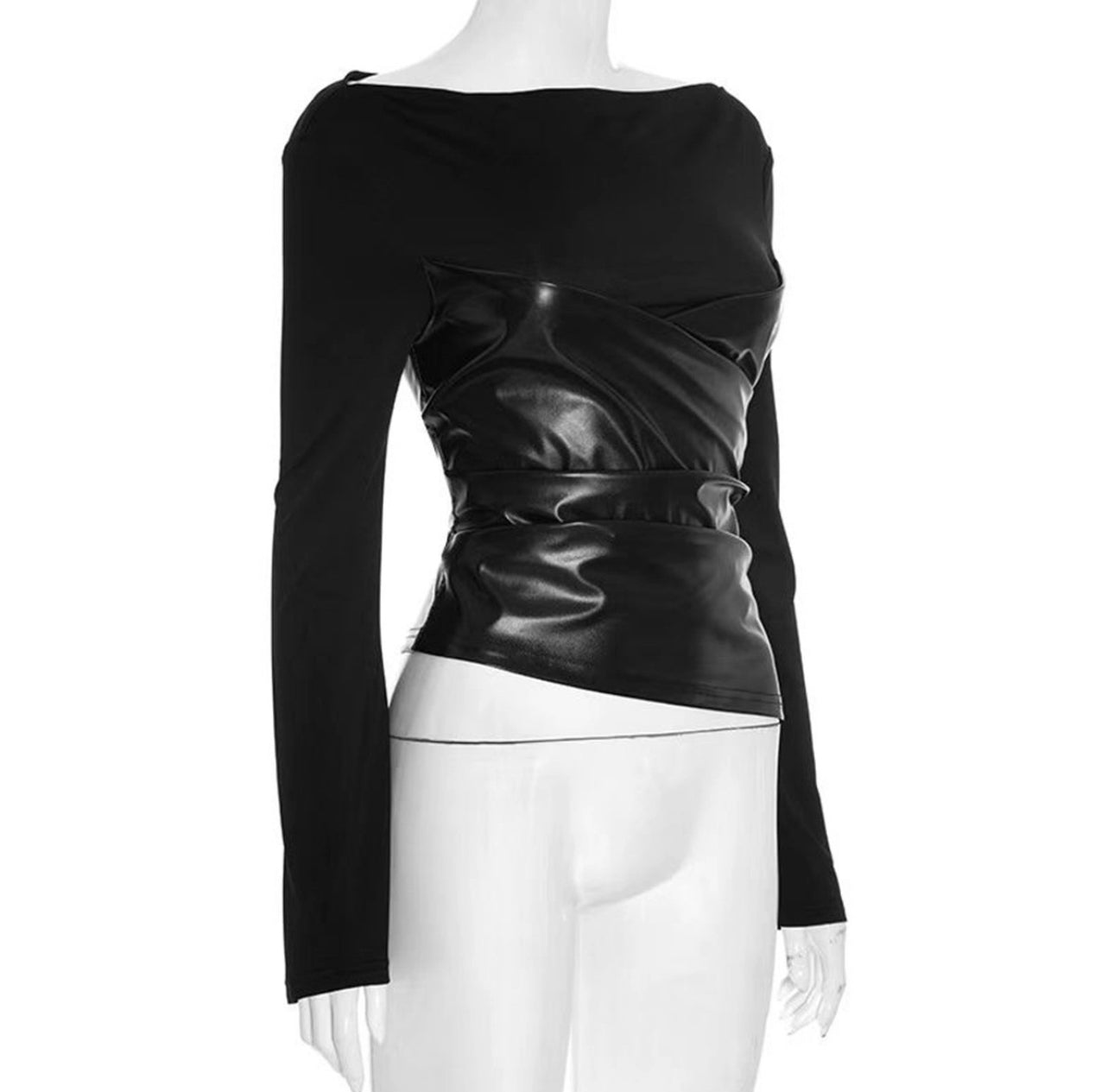 Giovanni Leather Top