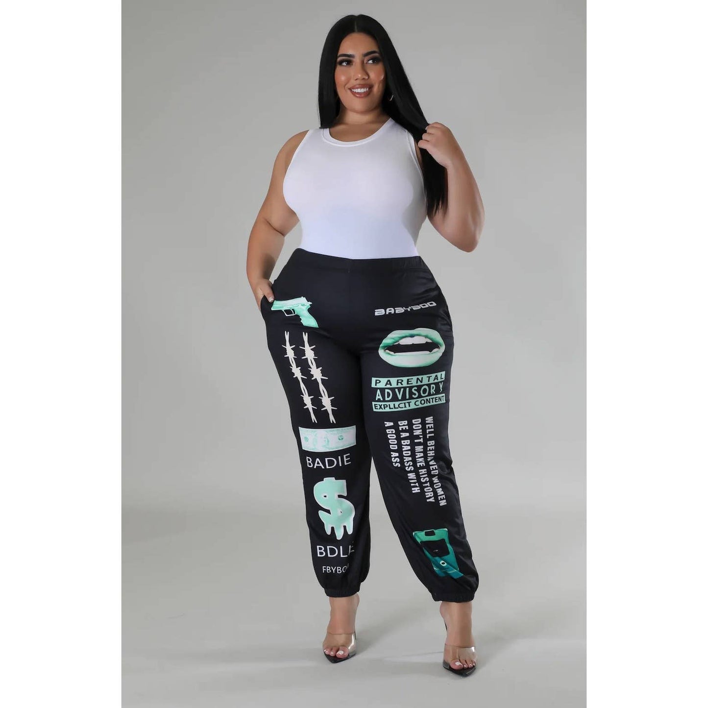 PLUS Streetwear Printed Jogger pants