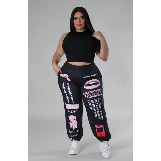PLUS Streetwear Printed Jogger pants