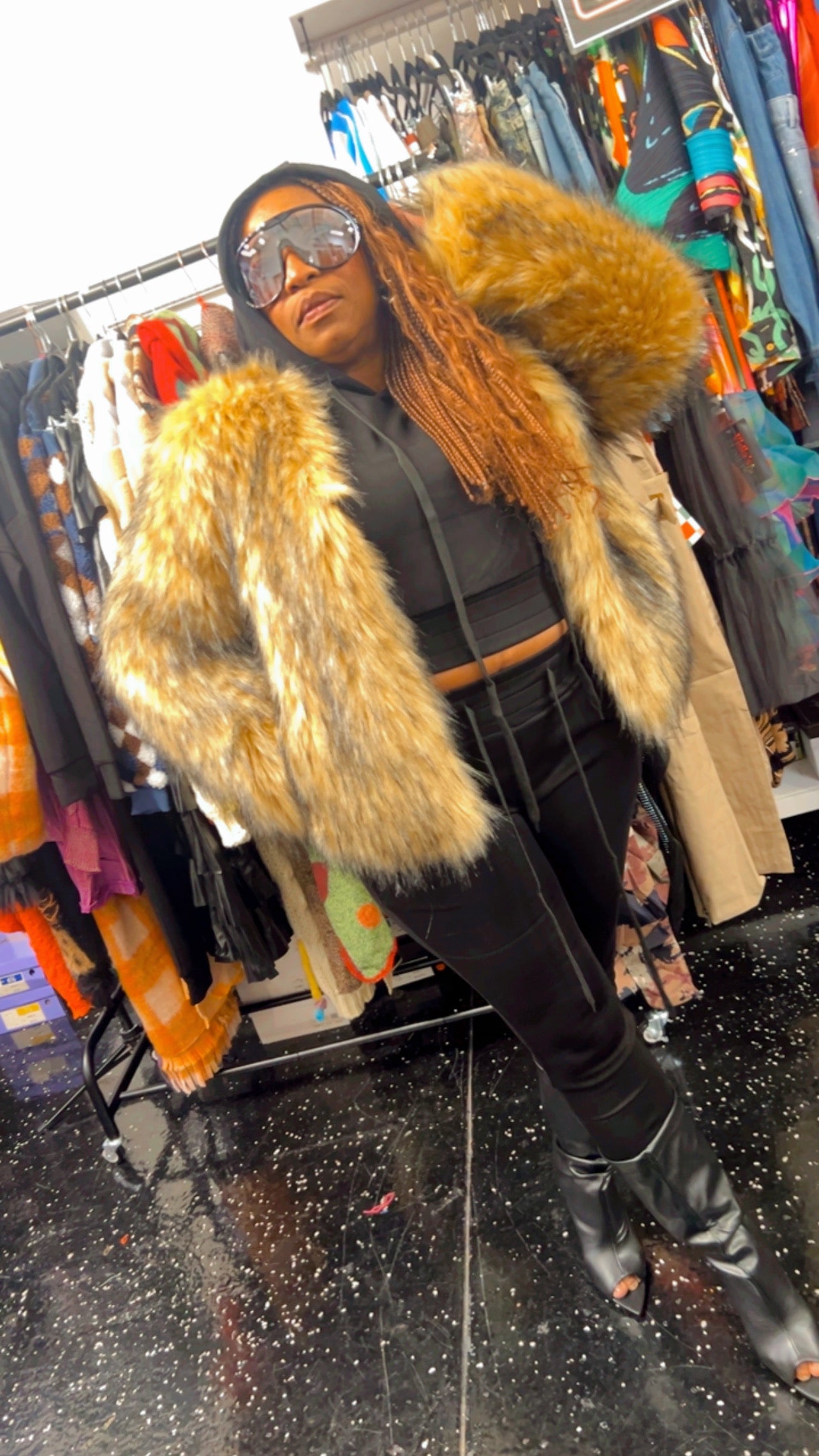 Mary J Inspired Fur Coat