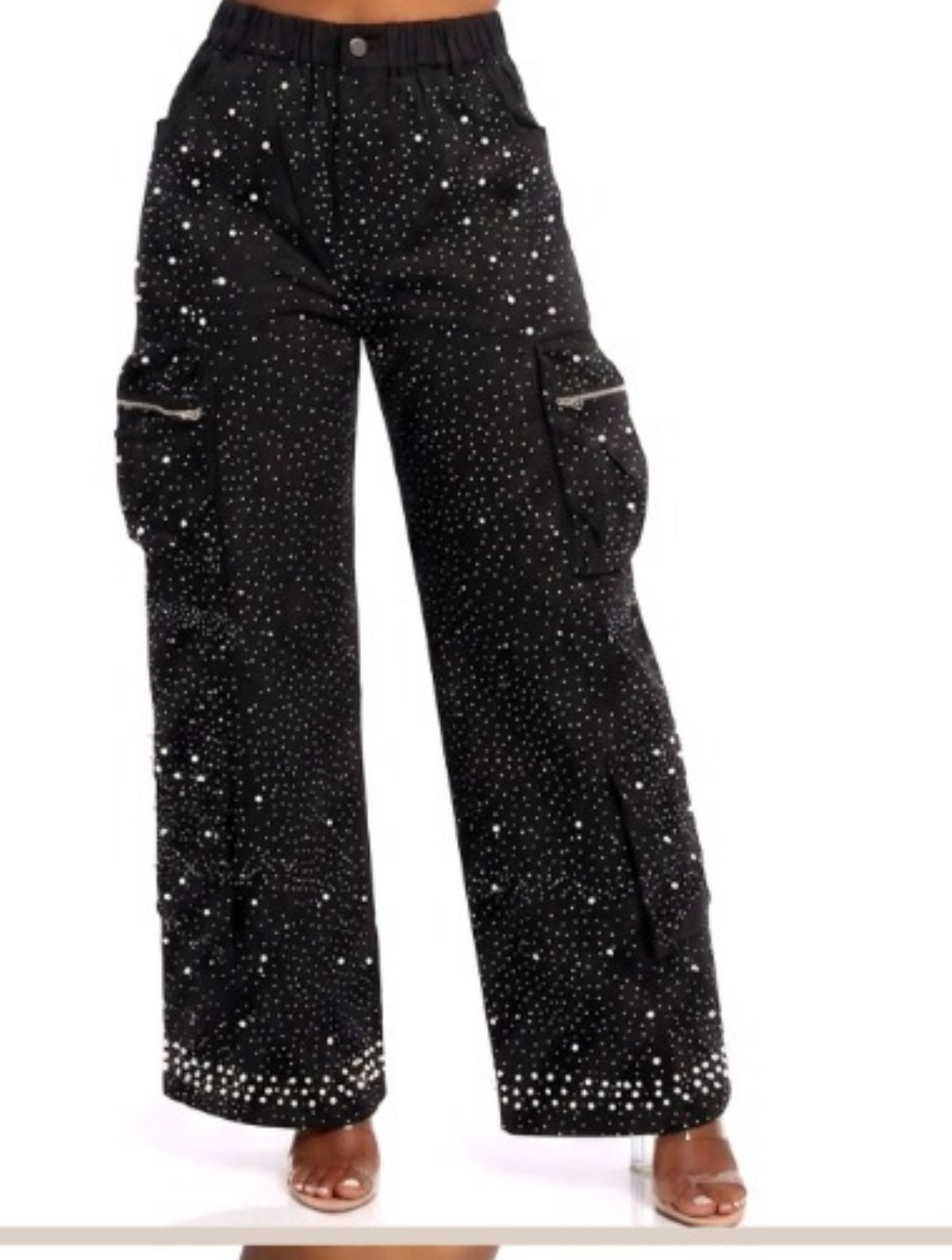 Paige Diamond & Pearls Cargo Pants