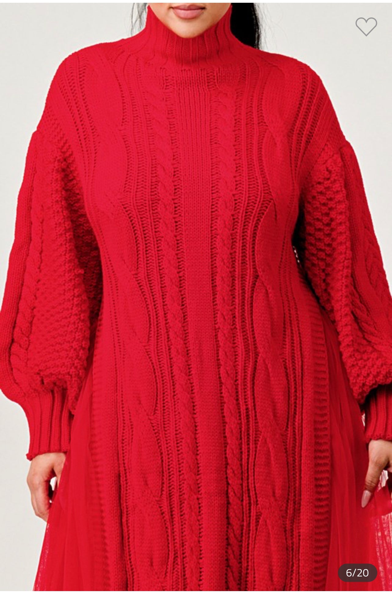 Live Like An Angel Red Holiday Sweater Dress Set