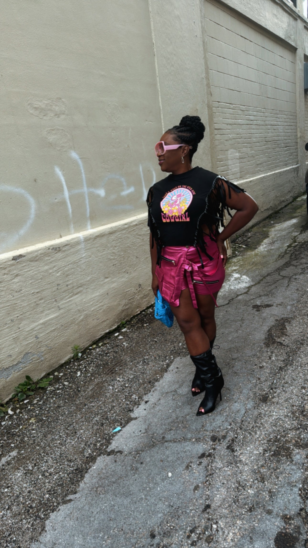 Teyana Metallica Skort