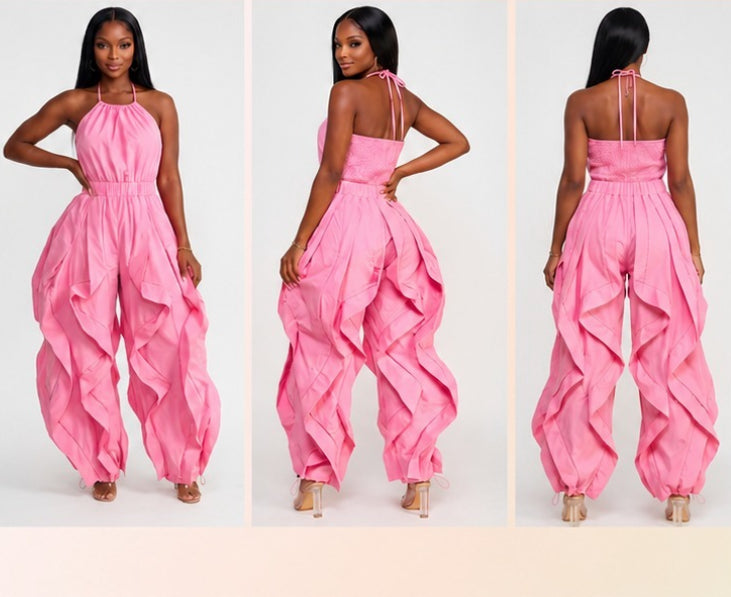 For The Drama Jumpsuit (Light Pink)