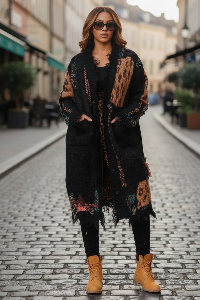 Raquel Leopard Print Cardigan