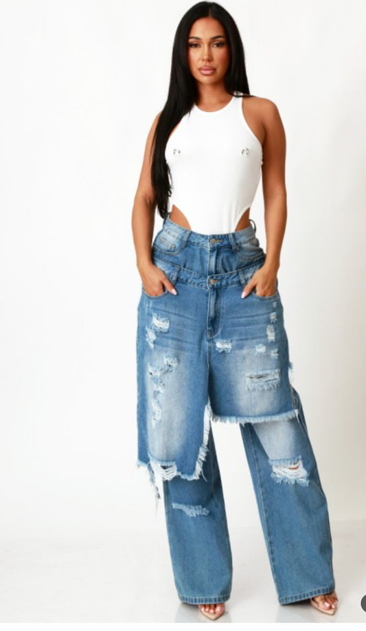 Charlie Double Layered Jeans