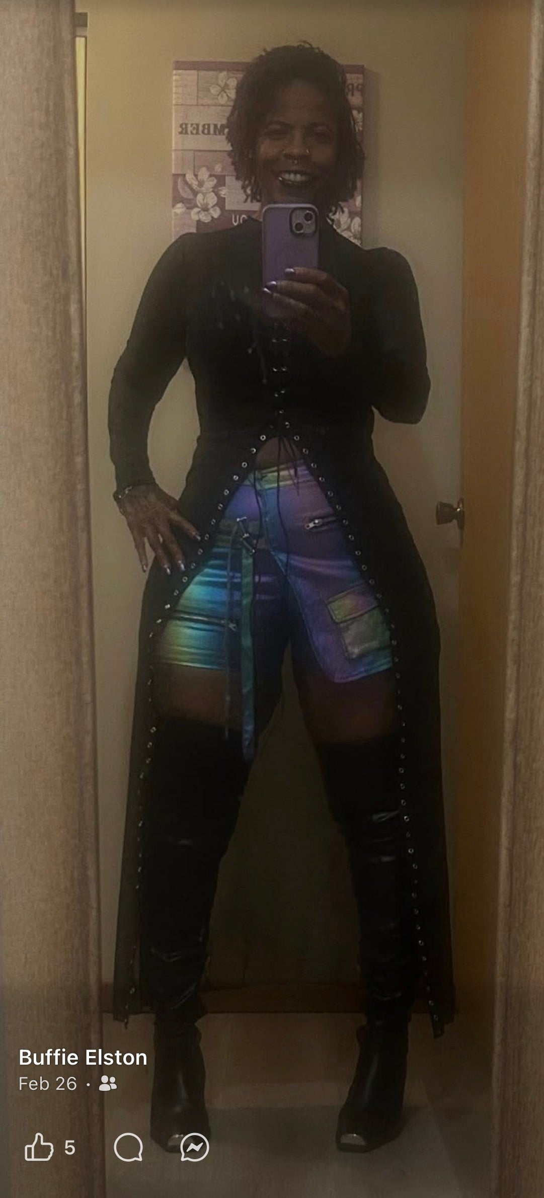 Teyana Metallica Skort