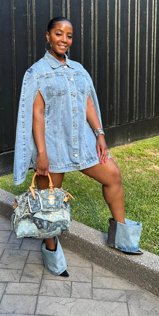 Denim Poncho It Up With Class (pre-order ships 11-16)