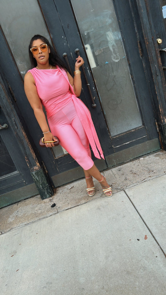 Simple Living Capri Set (Pink)