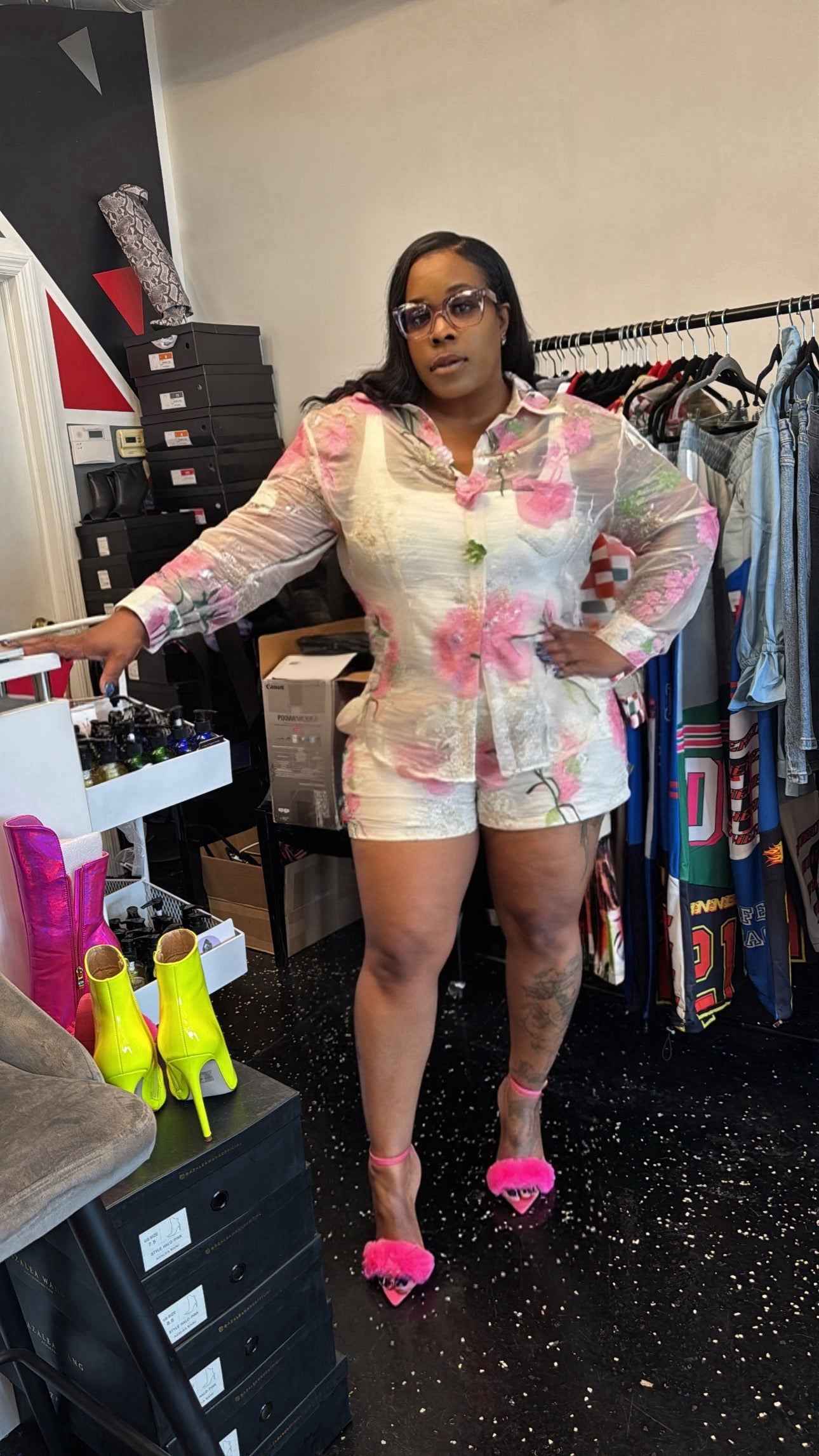 Flower Bomb Short Set