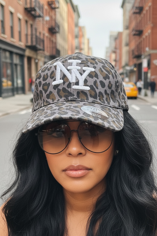 Girls Of The Wild Leopard Baseball Cap (Gray)