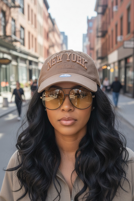 New York Baseball Cap (Brown)