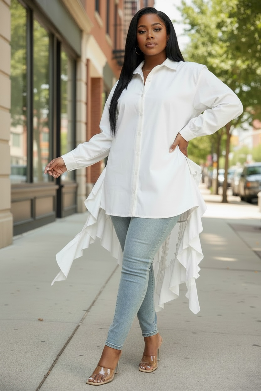 White Chandelier Blouse