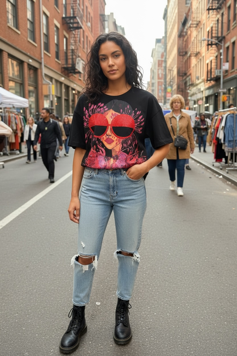 Glam Girl Eye Candy Bling T-Shirt