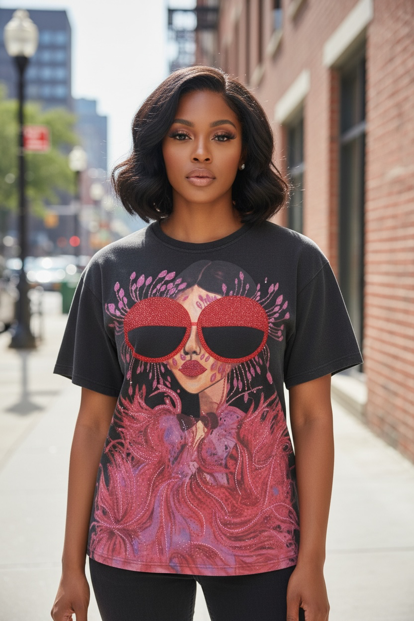 Glam Girl Eye Candy Bling T-Shirt