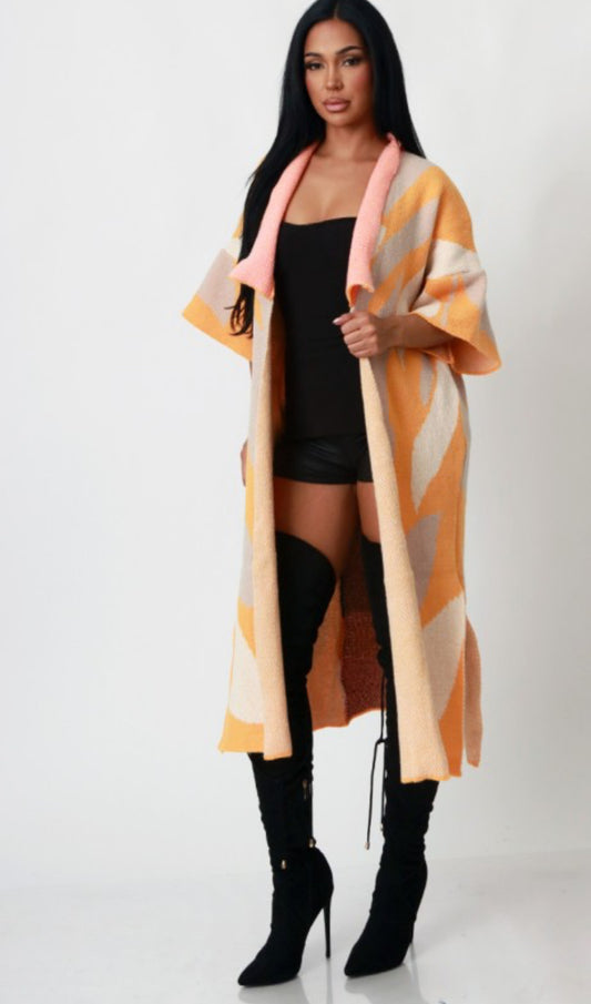 Monica Colorblock  Cardigan