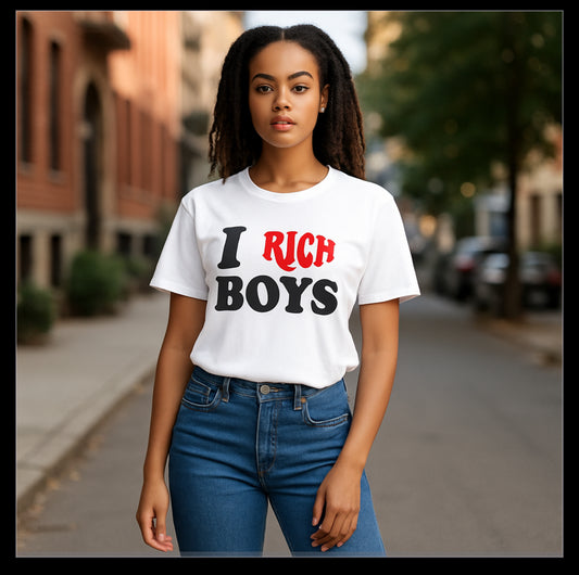 I LOVE RICH BOYS T-SHIRT