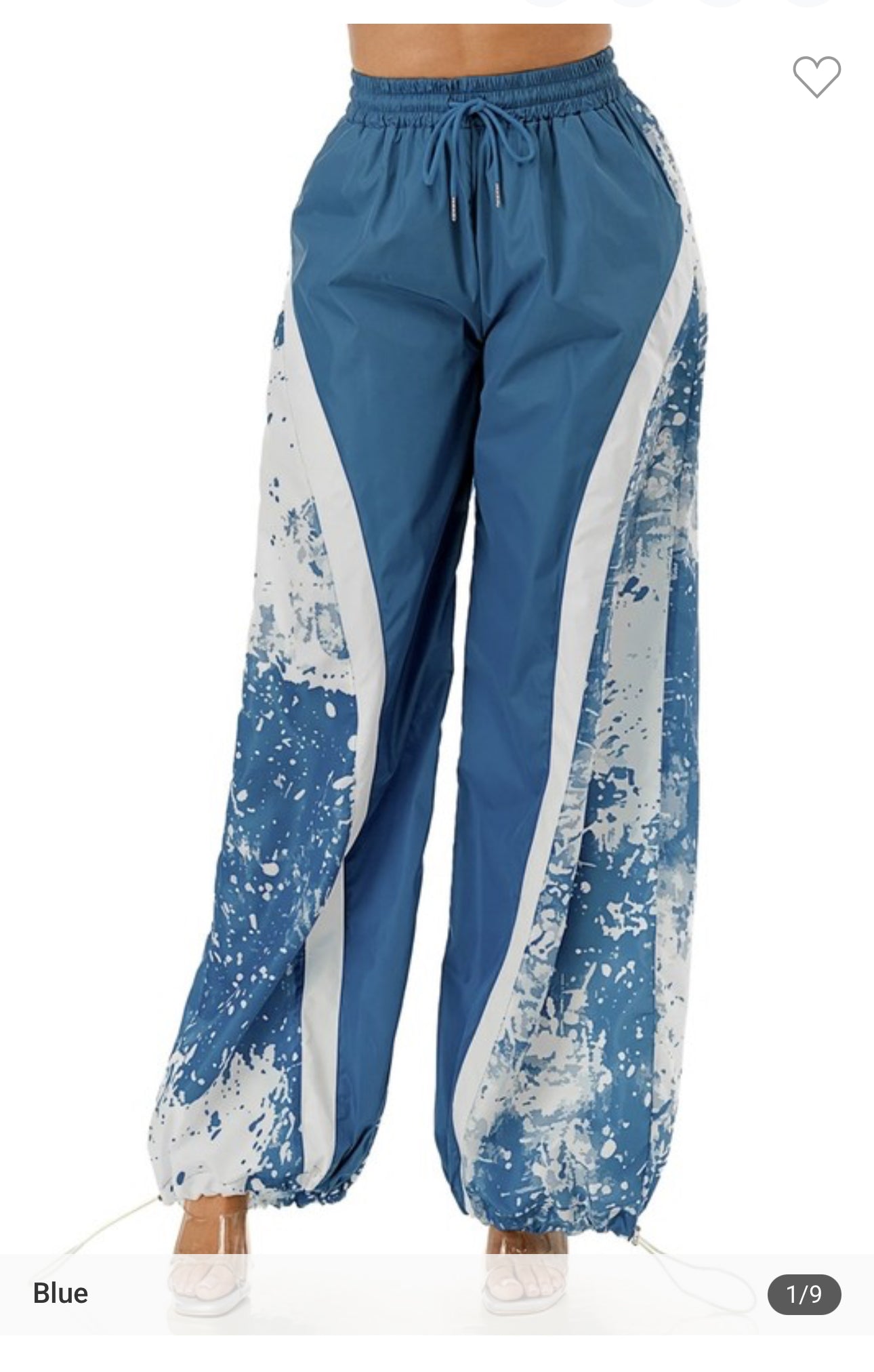 Doing Much Pants (Blue White Abstract)
