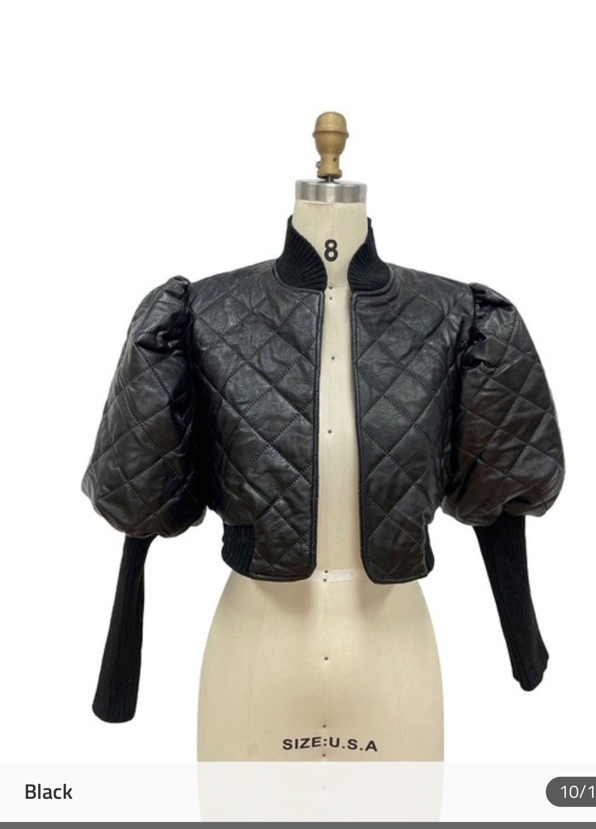Girls Need Love Crop Leather Jacket
