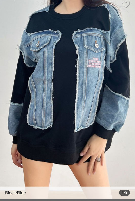 On And On Denim Block Shirt