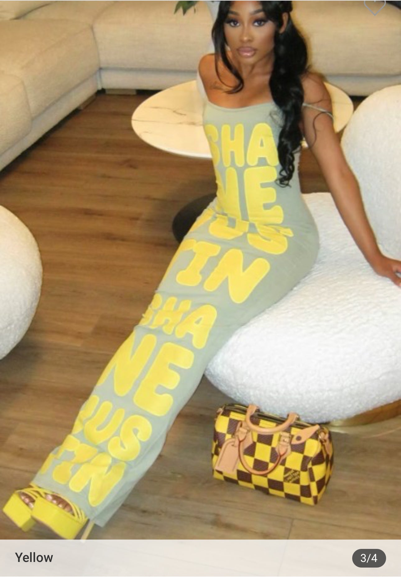 Letter Up Bodycon Dress