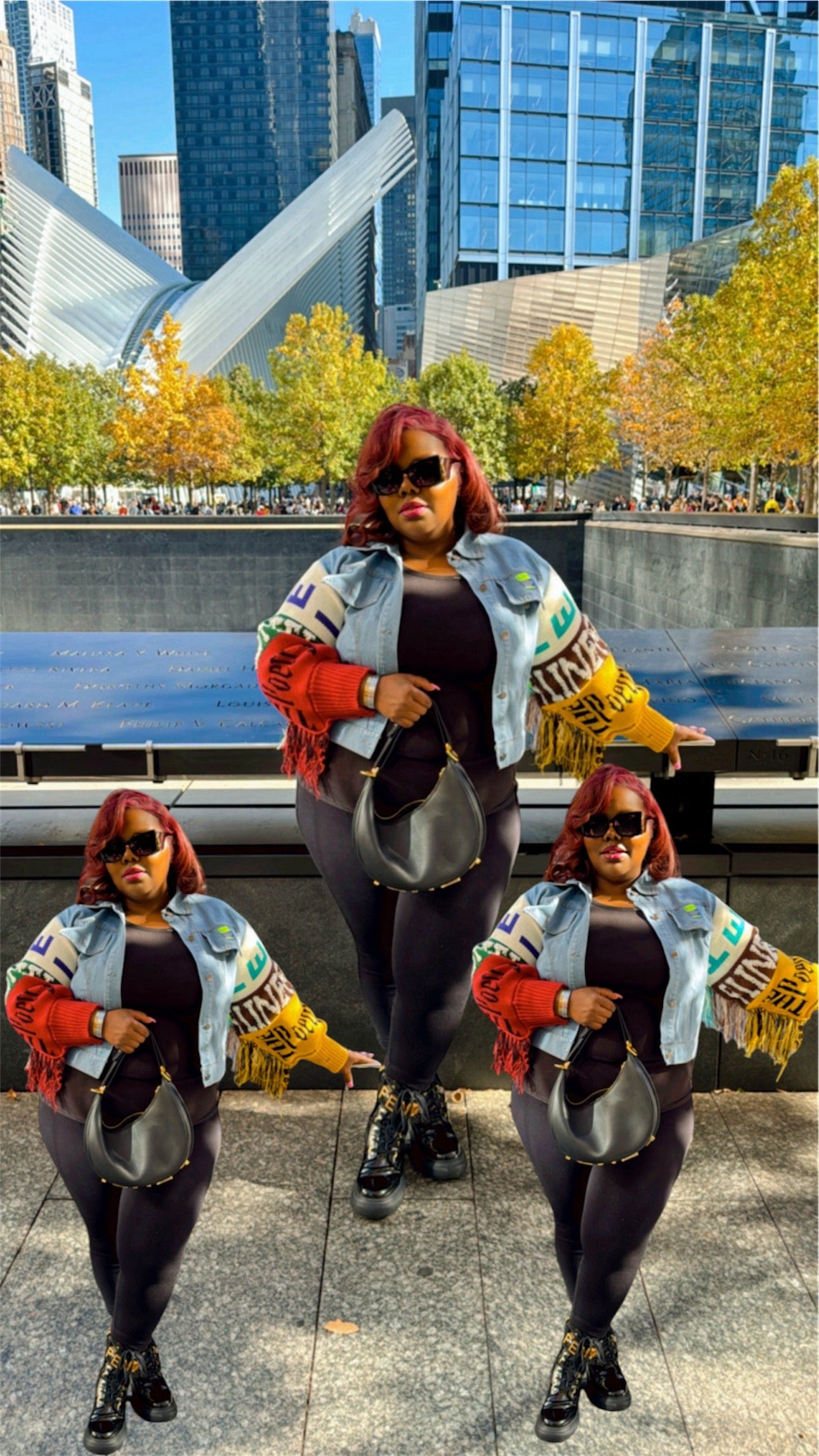 Keisha Knit Fringe Denim Jacket