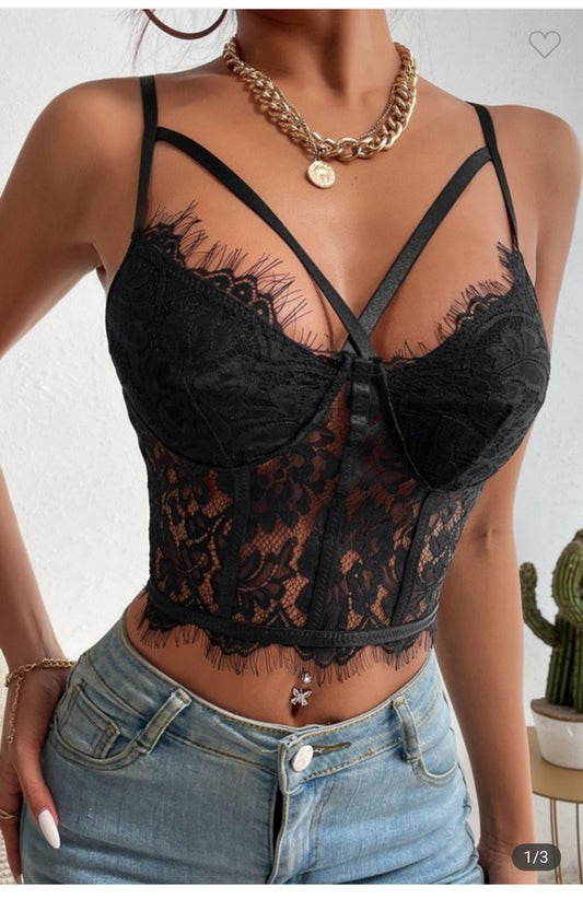 Misa  Black Bustier