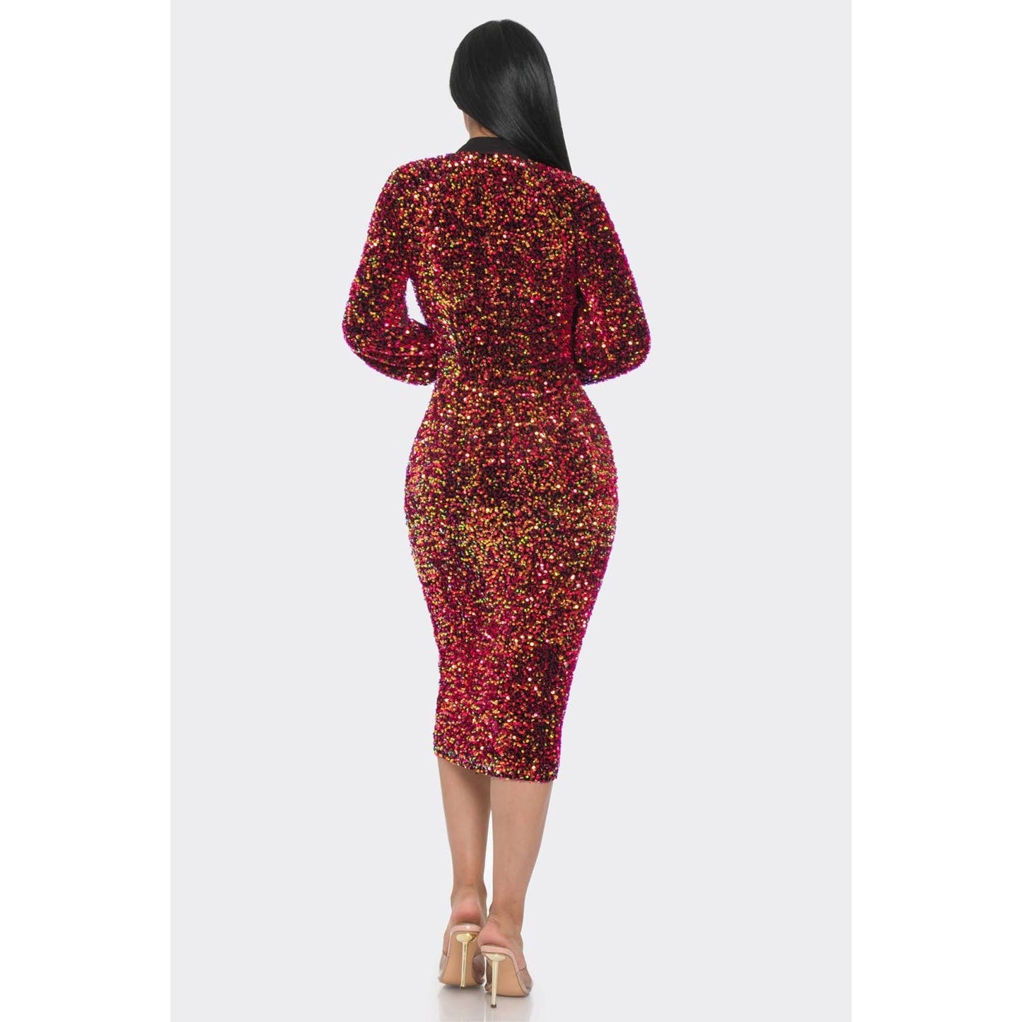 Valentines Love Me Sequins Dress