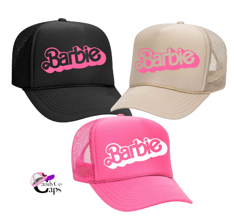 Barbie doll logo hat Trucker cap coastal