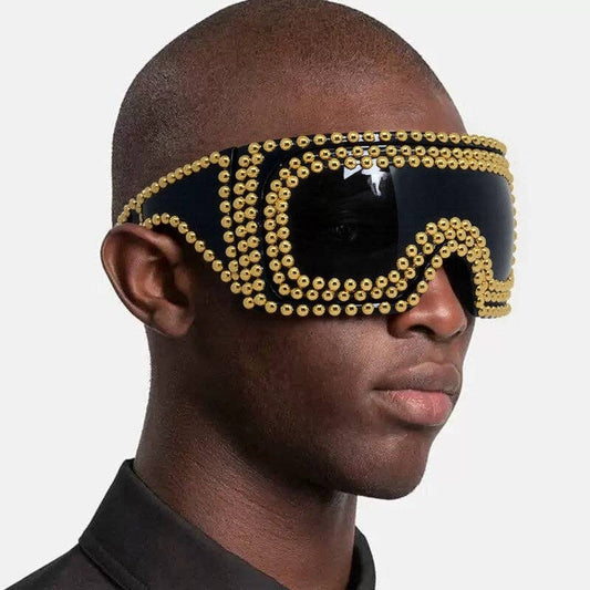 Oversized Square Punk Sunglasses for Men and Women