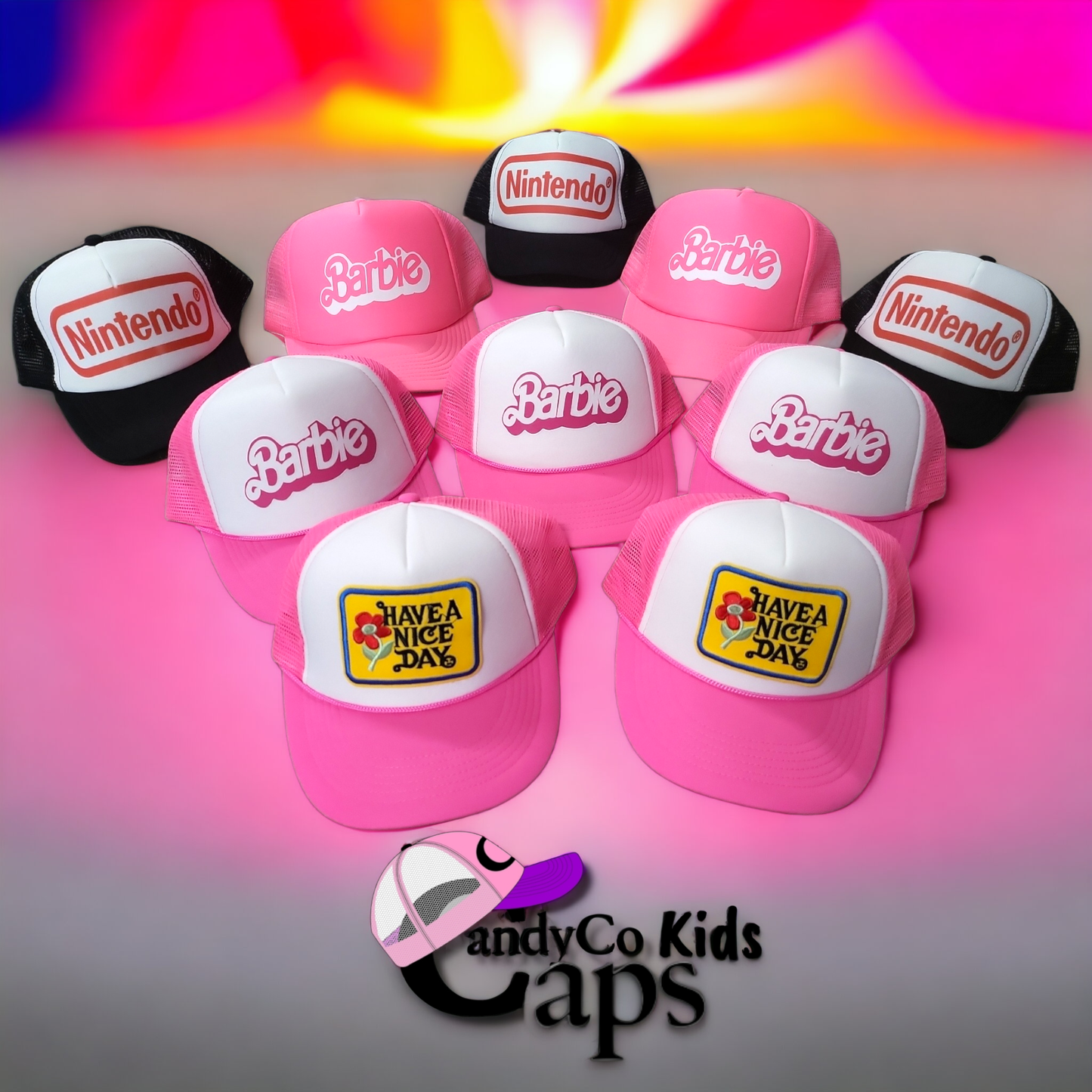 Barbie doll logo hat Trucker cap coastal