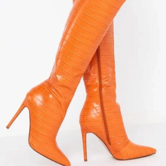 Stiletto Boot | Orange