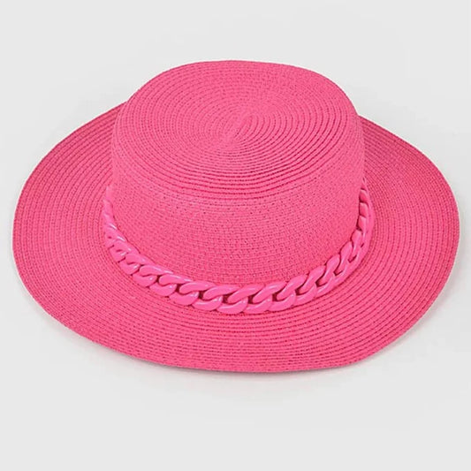 Johnnie Mae Straw Hat | Pink