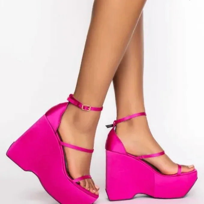 Wedge Sandal | Pink