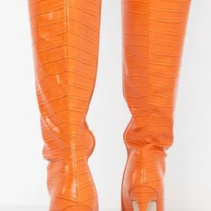 Stiletto Boot | Orange