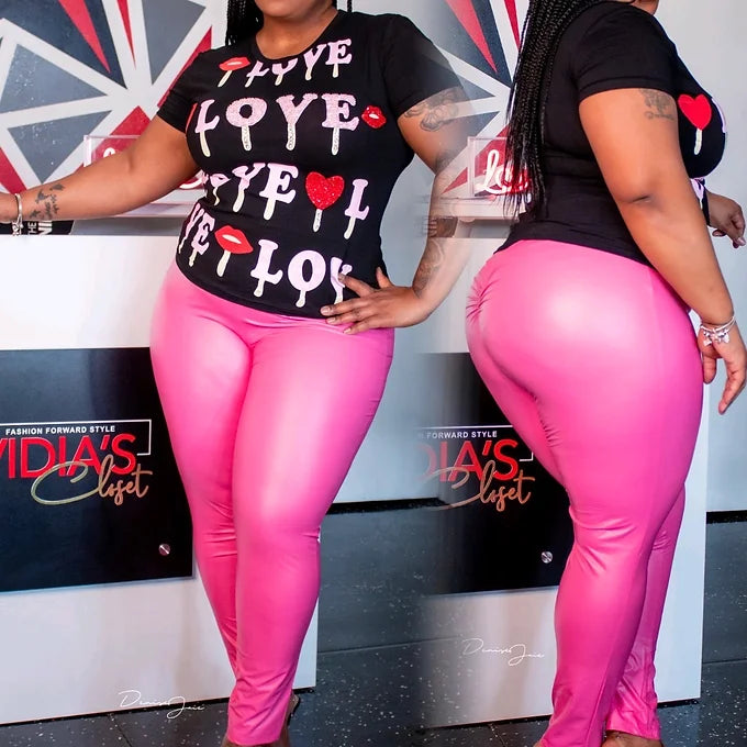 Bubblegum Liquid Leggings | {2 Colors}